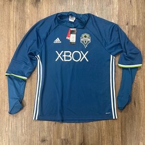 Brand New Adidas Seattle Sounders Goalie Jersey NWT